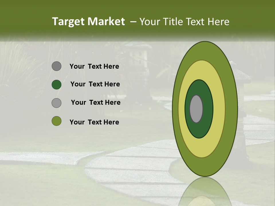 A Stone Path With A Lantern In The Middle Of It PowerPoint Template