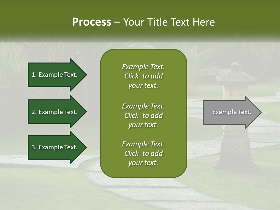 A Stone Path With A Lantern In The Middle Of It PowerPoint Template