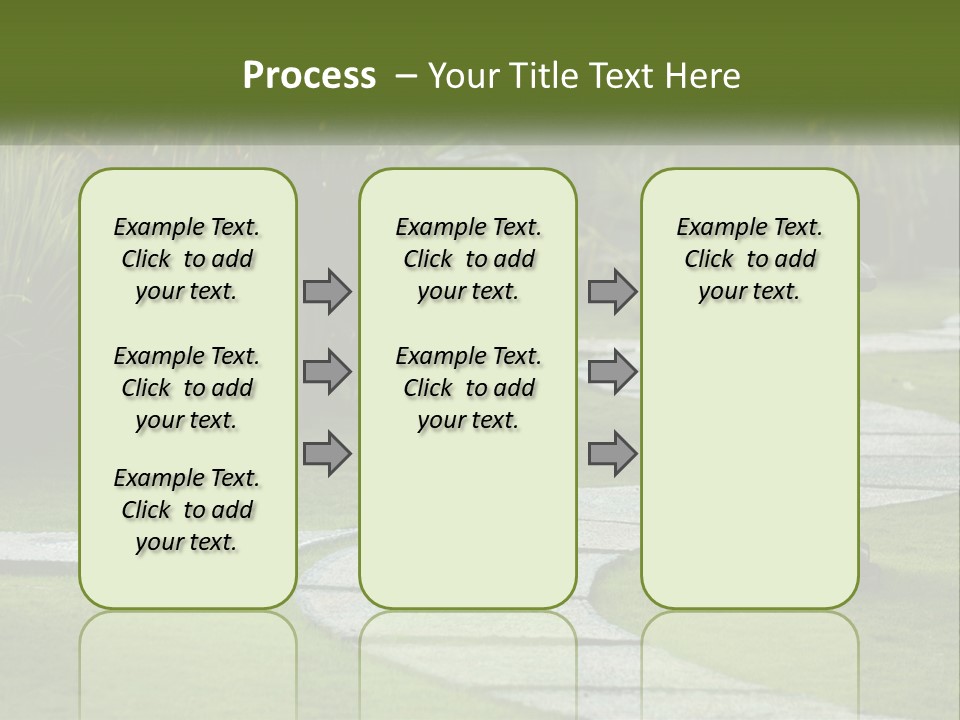 A Stone Path With A Lantern In The Middle Of It PowerPoint Template