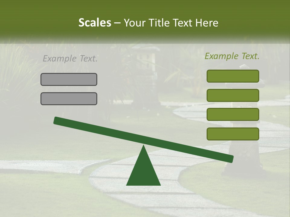 A Stone Path With A Lantern In The Middle Of It PowerPoint Template