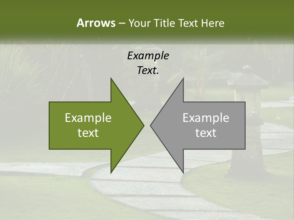 A Stone Path With A Lantern In The Middle Of It PowerPoint Template