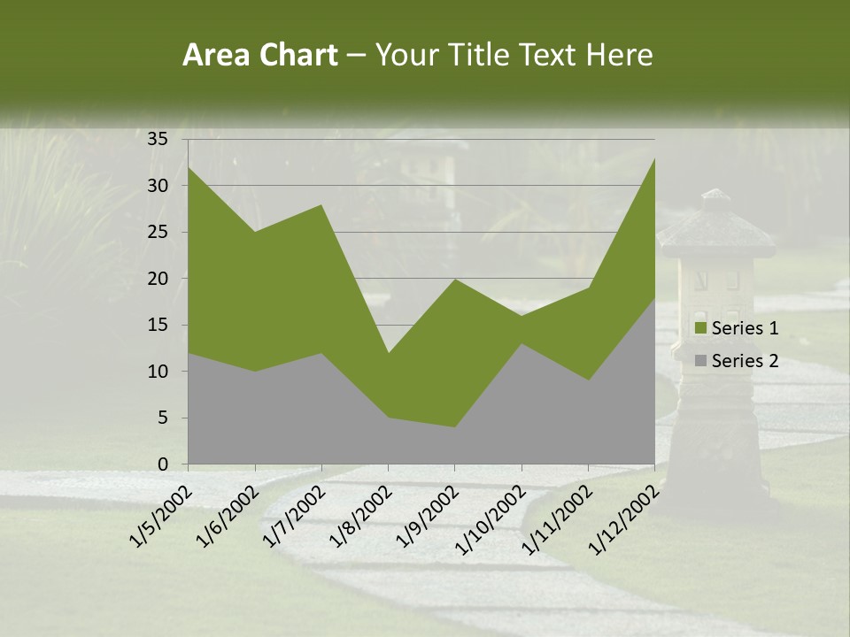 A Stone Path With A Lantern In The Middle Of It PowerPoint Template