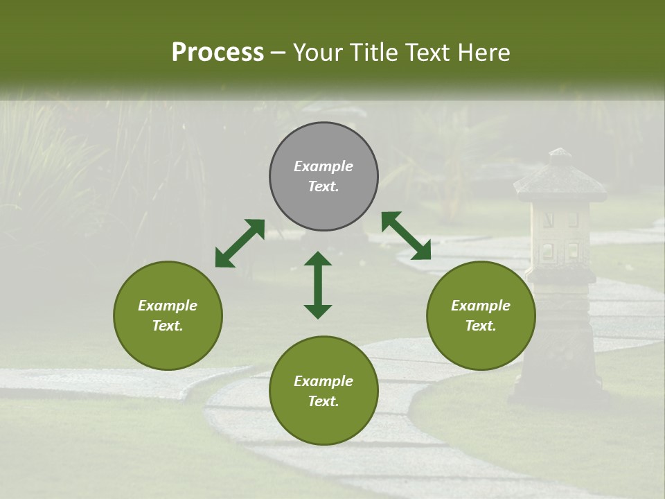 A Stone Path With A Lantern In The Middle Of It PowerPoint Template