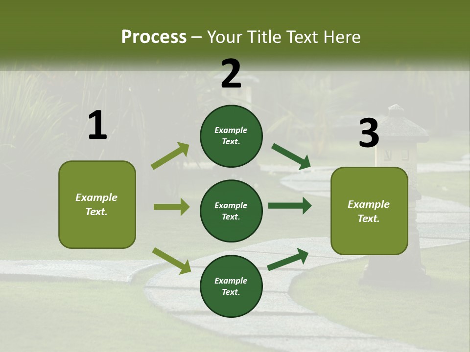 A Stone Path With A Lantern In The Middle Of It PowerPoint Template