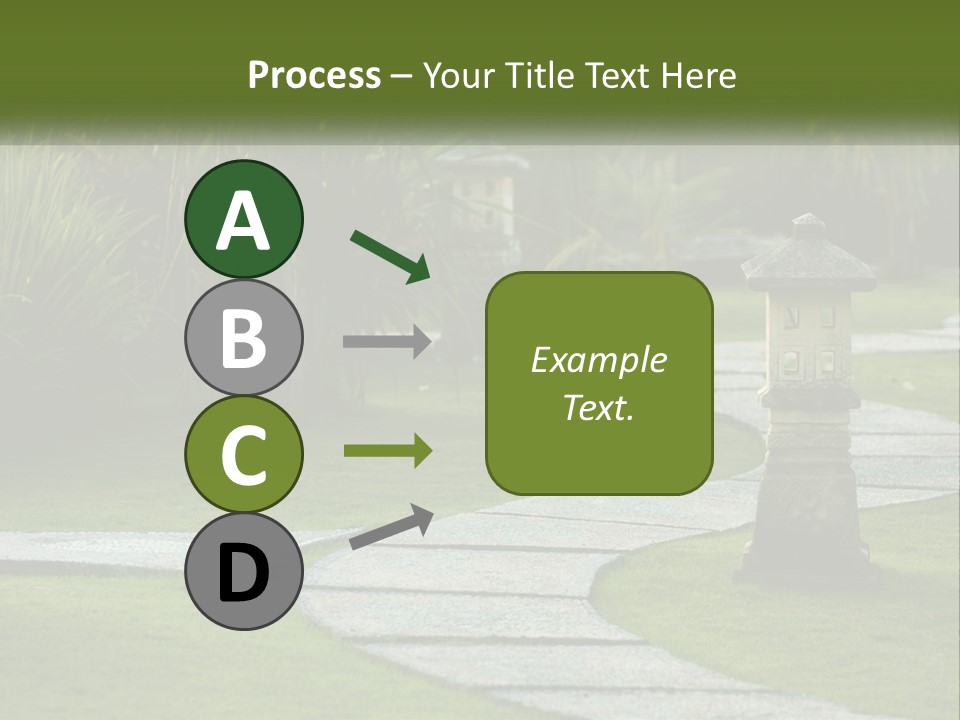 A Stone Path With A Lantern In The Middle Of It PowerPoint Template