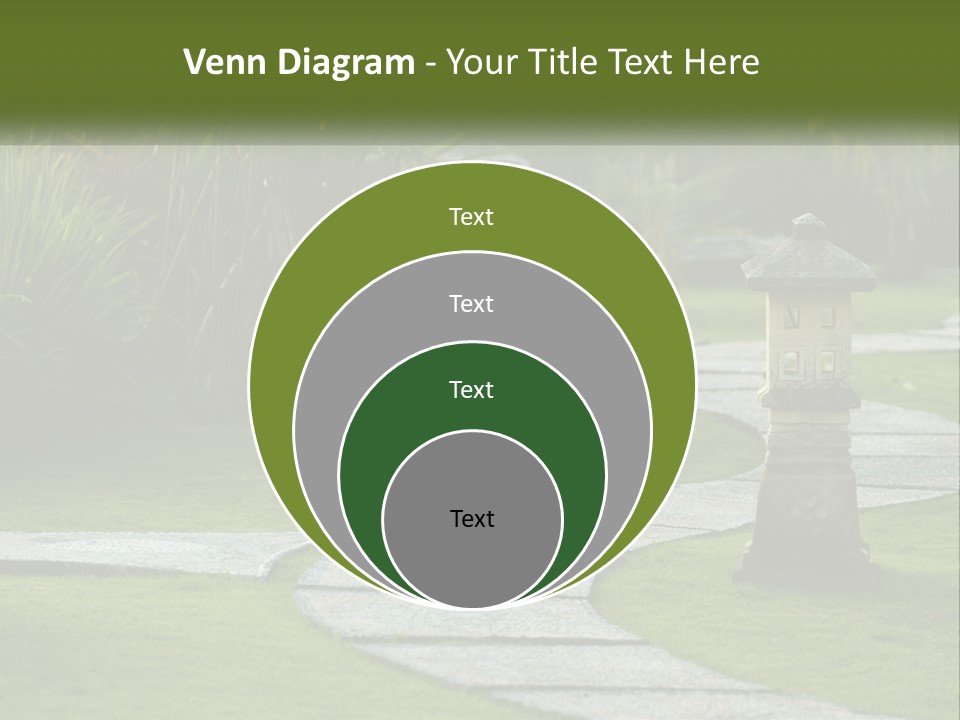 A Stone Path With A Lantern In The Middle Of It PowerPoint Template