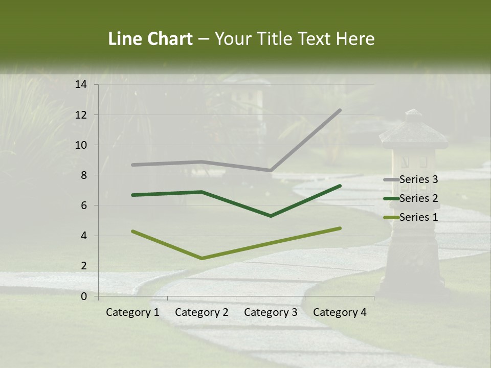 A Stone Path With A Lantern In The Middle Of It PowerPoint Template