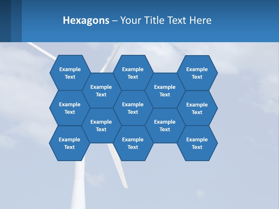 A Wind Turbine With A Blue Sky In The Background PowerPoint Template