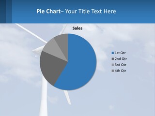 A Wind Turbine With A Blue Sky In The Background PowerPoint Template