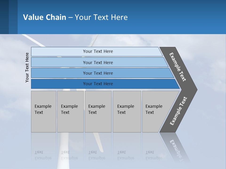 A Wind Turbine With A Blue Sky In The Background PowerPoint Template