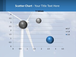 A Wind Turbine With A Blue Sky In The Background PowerPoint Template