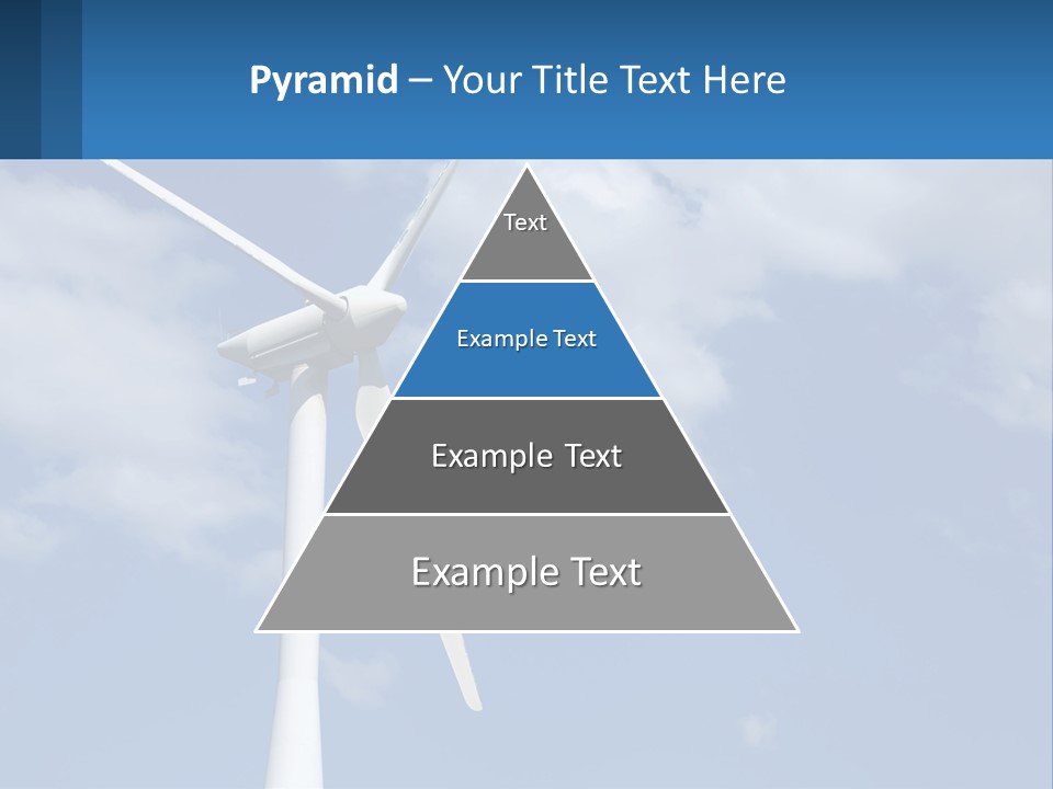 A Wind Turbine With A Blue Sky In The Background PowerPoint Template