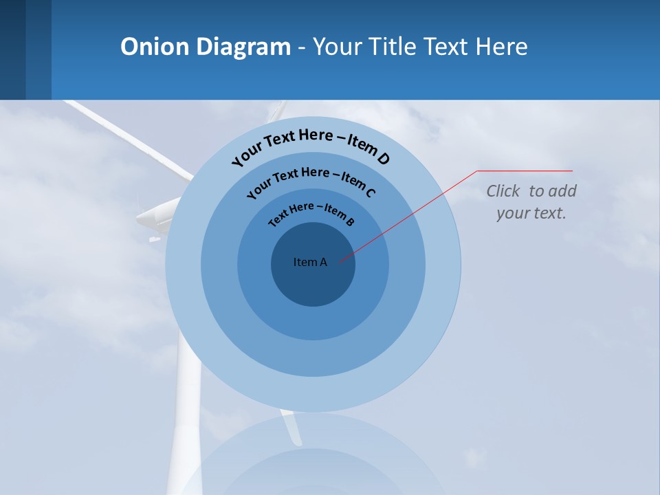 A Wind Turbine With A Blue Sky In The Background PowerPoint Template