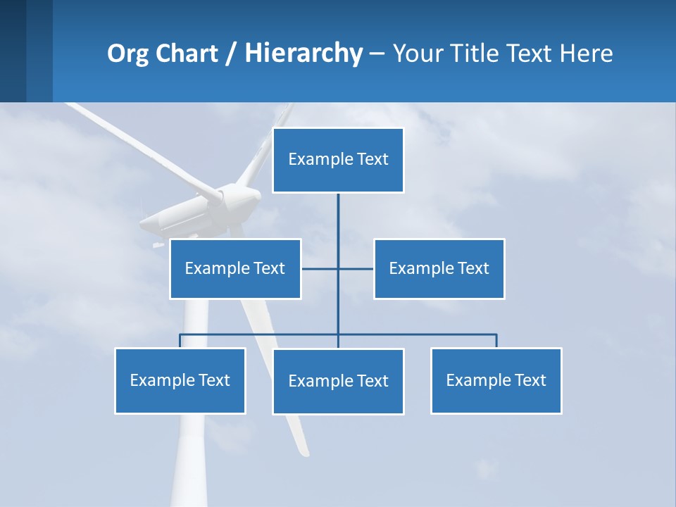 A Wind Turbine With A Blue Sky In The Background PowerPoint Template