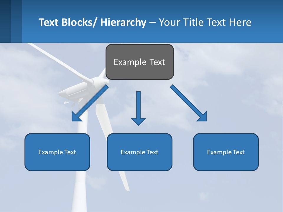 A Wind Turbine With A Blue Sky In The Background PowerPoint Template
