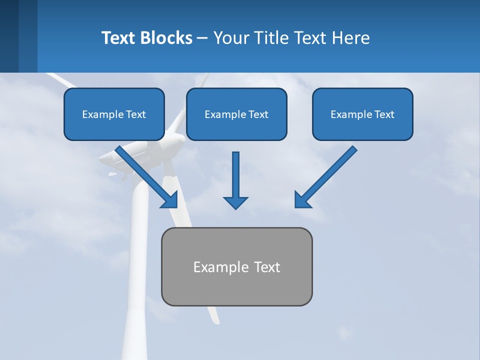 A Wind Turbine With A Blue Sky In The Background PowerPoint Template