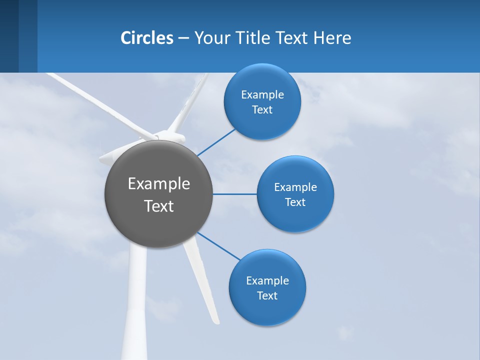 A Wind Turbine With A Blue Sky In The Background PowerPoint Template
