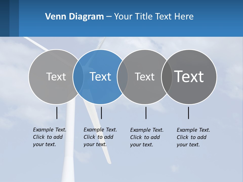 A Wind Turbine With A Blue Sky In The Background PowerPoint Template
