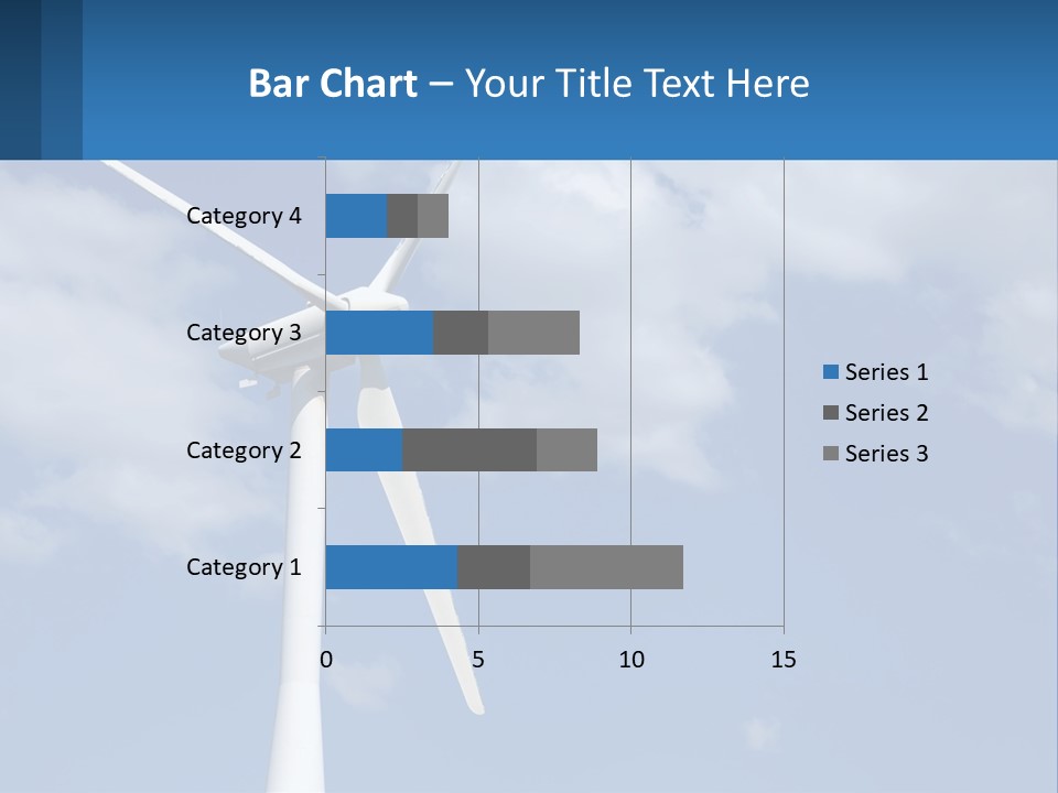 A Wind Turbine With A Blue Sky In The Background PowerPoint Template
