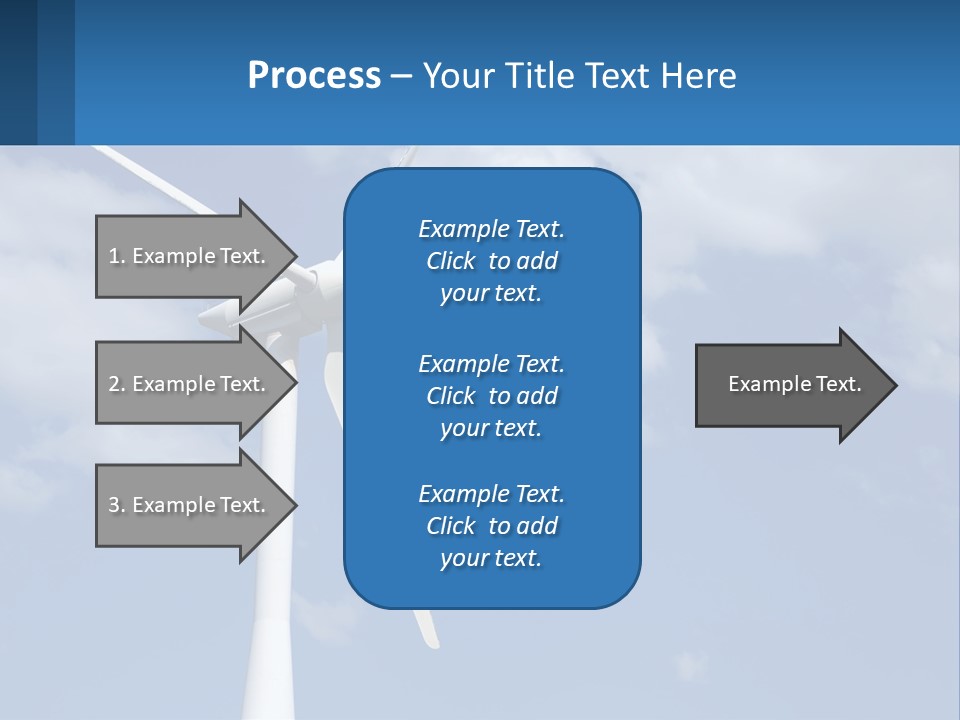 A Wind Turbine With A Blue Sky In The Background PowerPoint Template