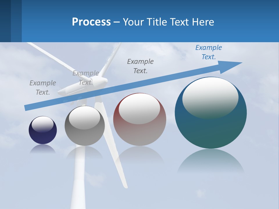 A Wind Turbine With A Blue Sky In The Background PowerPoint Template