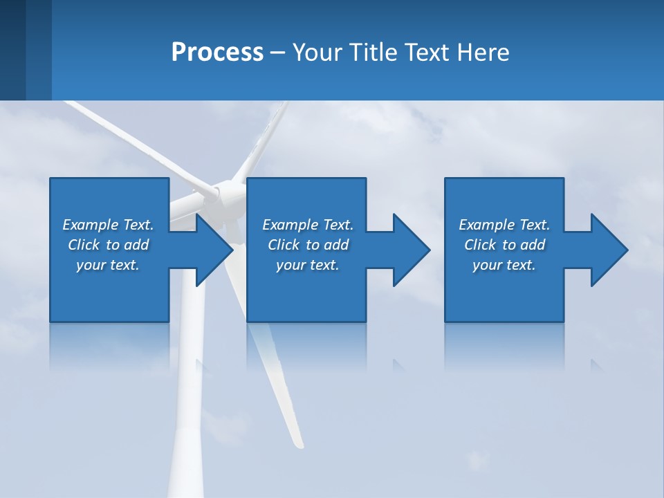 A Wind Turbine With A Blue Sky In The Background PowerPoint Template