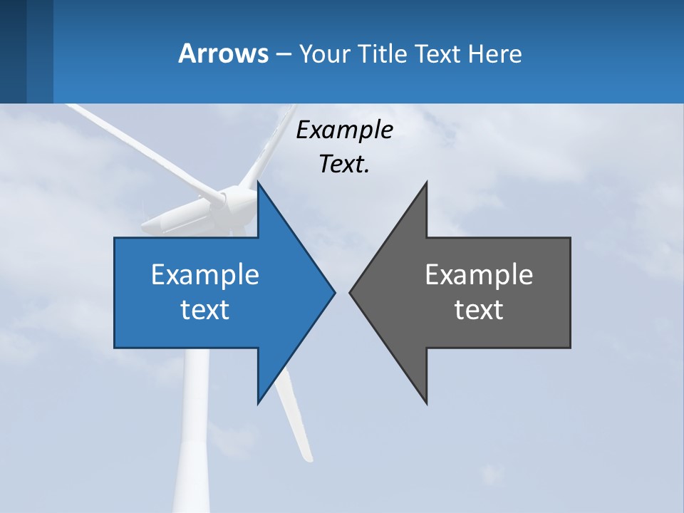 A Wind Turbine With A Blue Sky In The Background PowerPoint Template