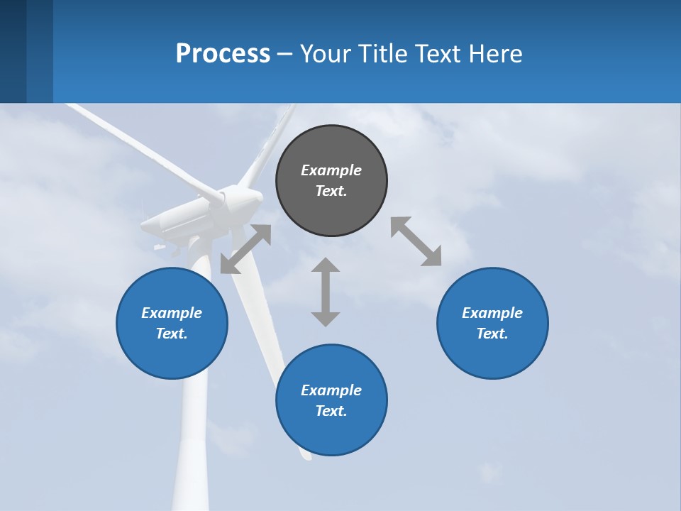 A Wind Turbine With A Blue Sky In The Background PowerPoint Template