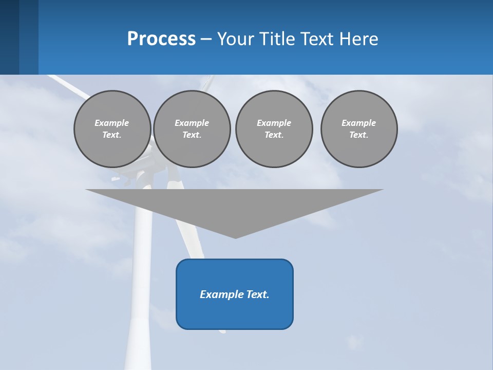 A Wind Turbine With A Blue Sky In The Background PowerPoint Template