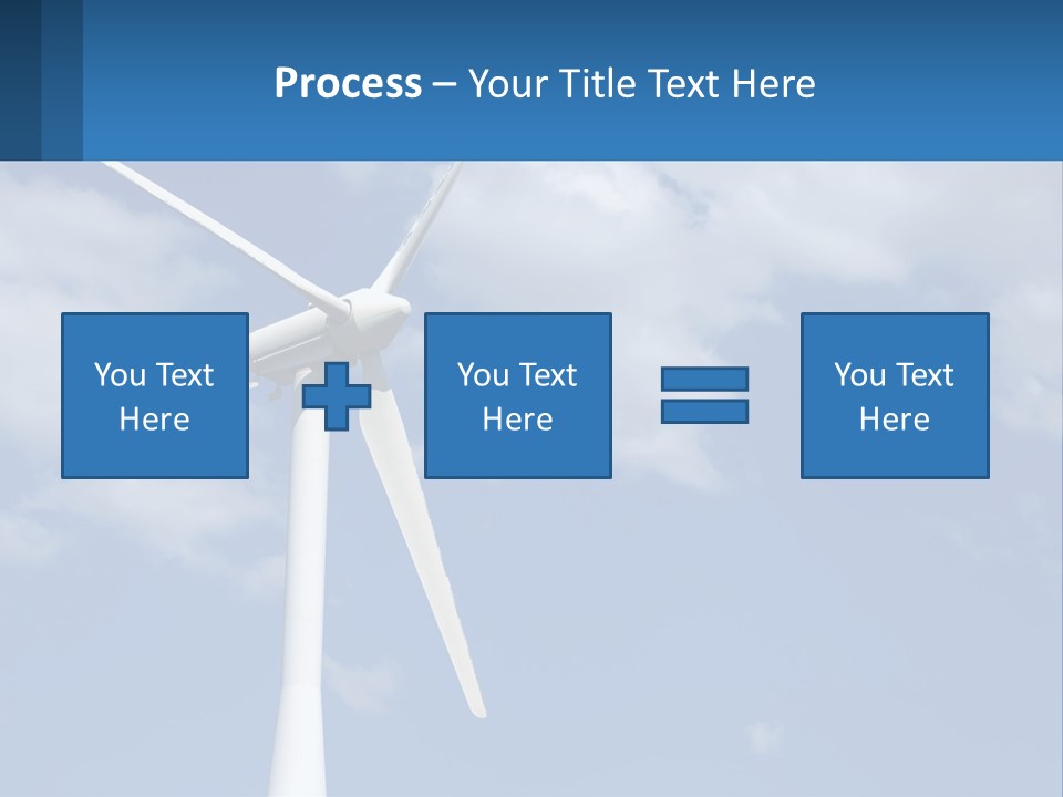 A Wind Turbine With A Blue Sky In The Background PowerPoint Template