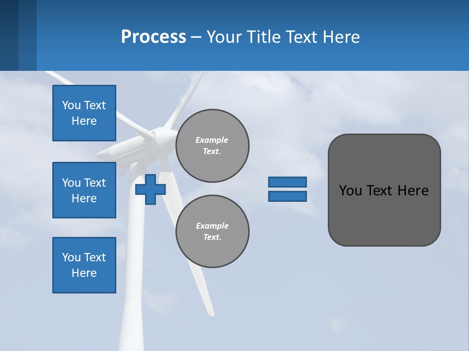 A Wind Turbine With A Blue Sky In The Background PowerPoint Template