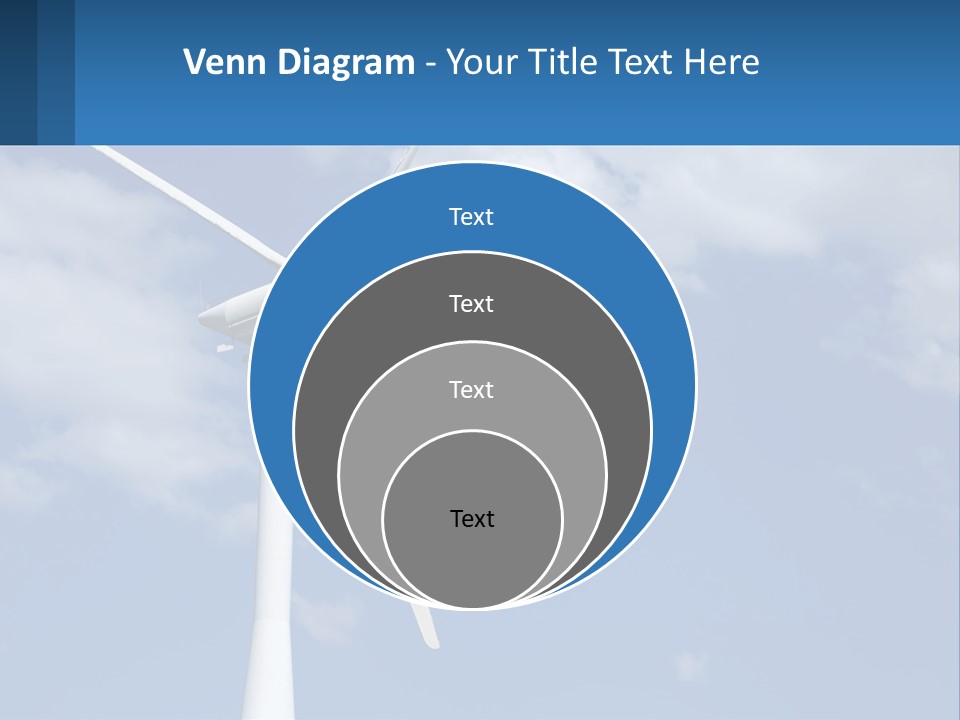 A Wind Turbine With A Blue Sky In The Background PowerPoint Template
