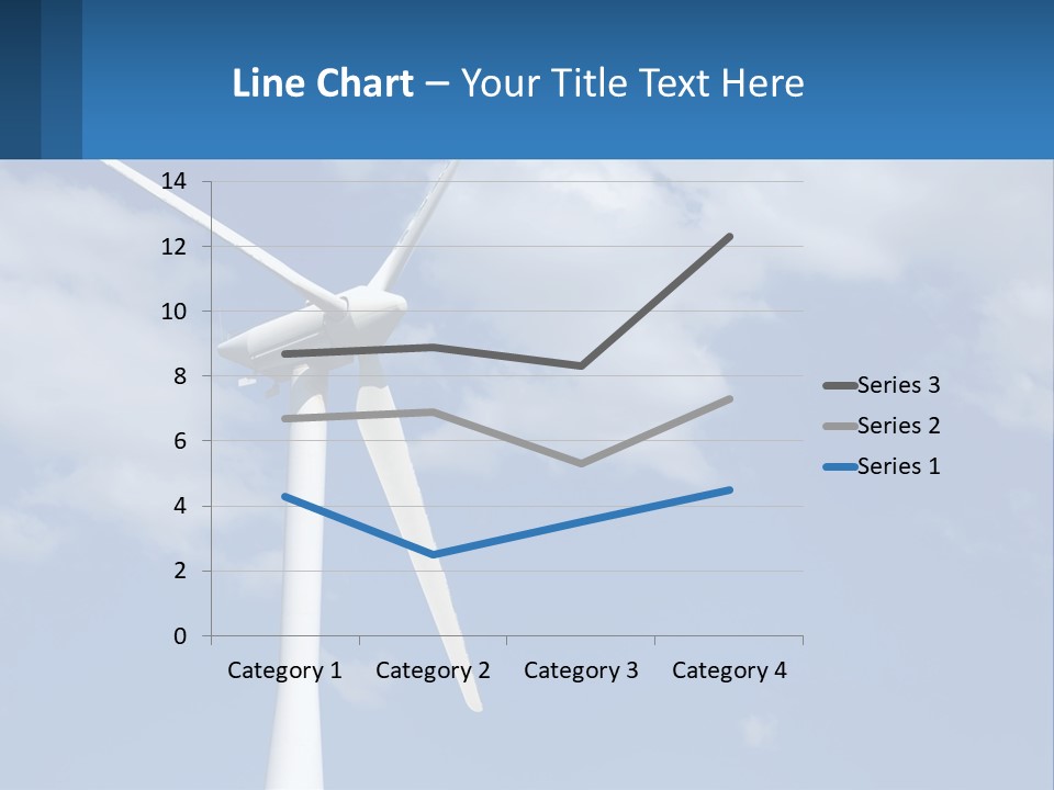 A Wind Turbine With A Blue Sky In The Background PowerPoint Template