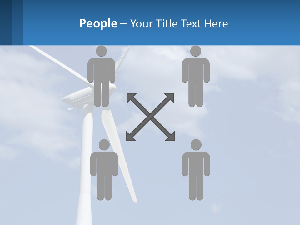 A Wind Turbine With A Blue Sky In The Background PowerPoint Template