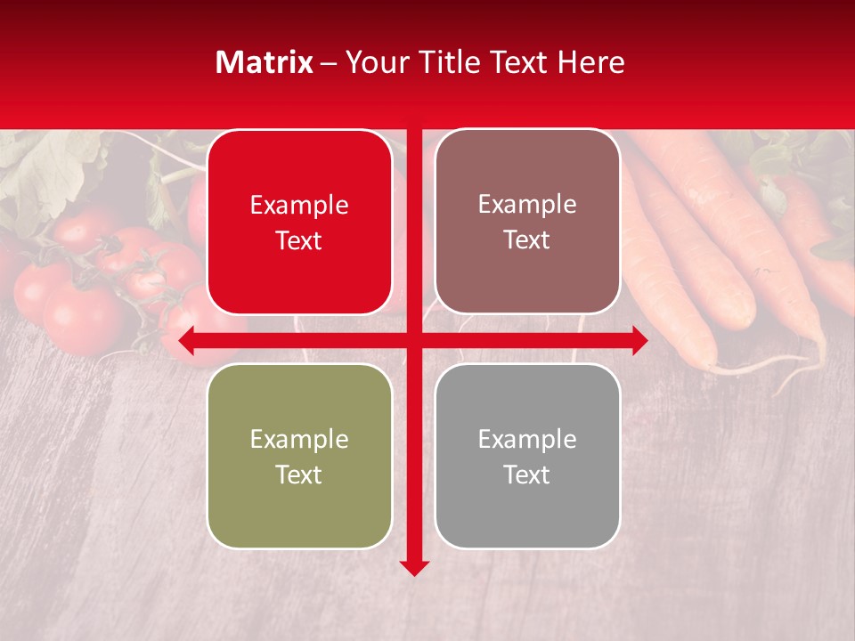 A Wooden Table Topped With Lots Of Vegetables PowerPoint Template