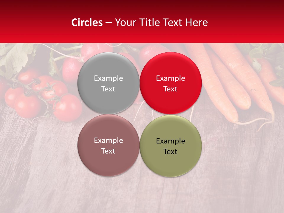 A Wooden Table Topped With Lots Of Vegetables PowerPoint Template