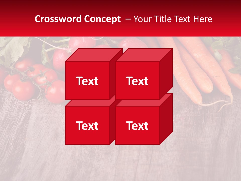 A Wooden Table Topped With Lots Of Vegetables PowerPoint Template