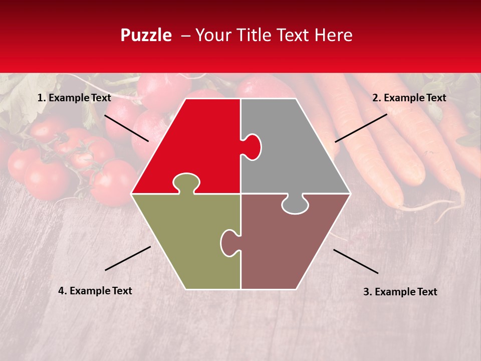 A Wooden Table Topped With Lots Of Vegetables PowerPoint Template
