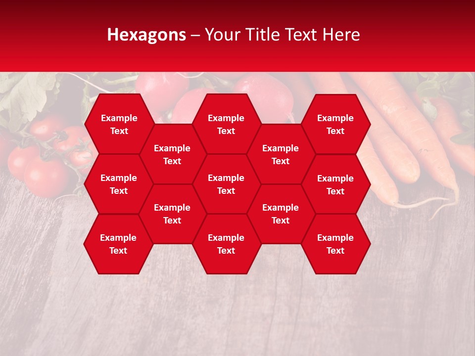 A Wooden Table Topped With Lots Of Vegetables PowerPoint Template