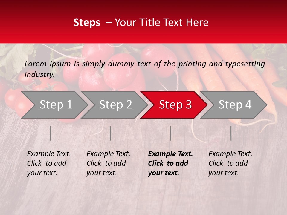 A Wooden Table Topped With Lots Of Vegetables PowerPoint Template