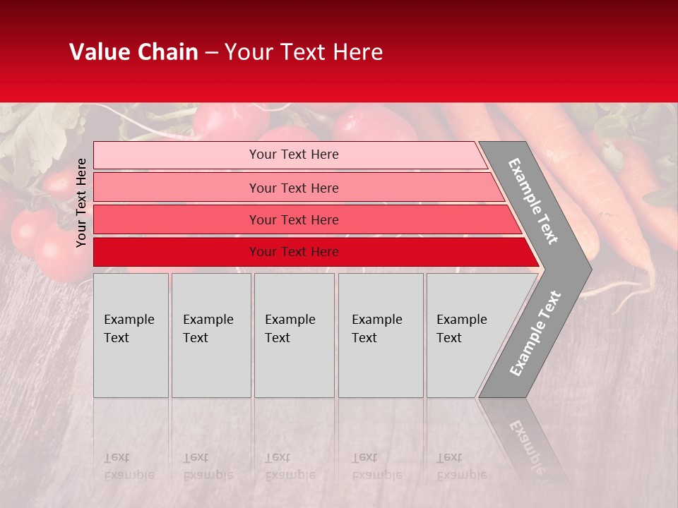A Wooden Table Topped With Lots Of Vegetables PowerPoint Template