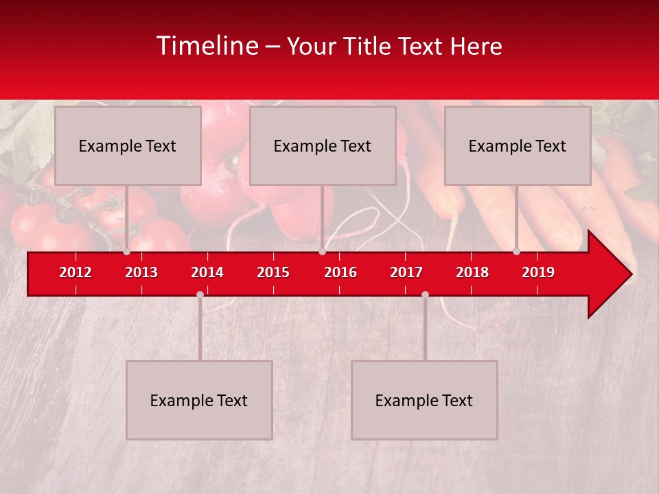 A Wooden Table Topped With Lots Of Vegetables PowerPoint Template