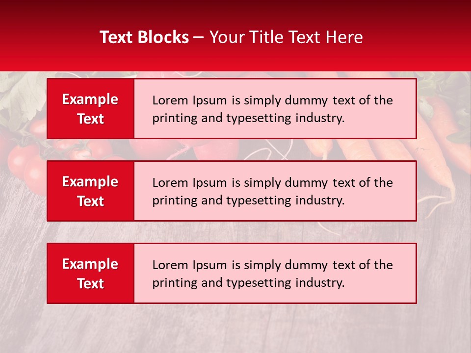 A Wooden Table Topped With Lots Of Vegetables PowerPoint Template