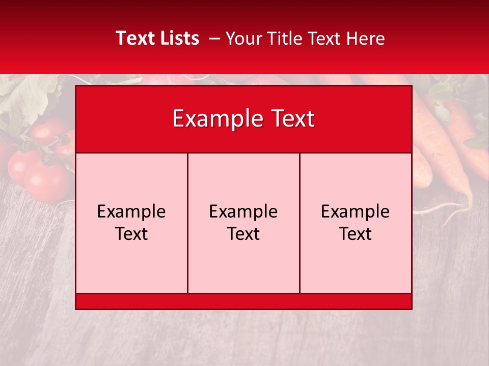 A Wooden Table Topped With Lots Of Vegetables PowerPoint Template