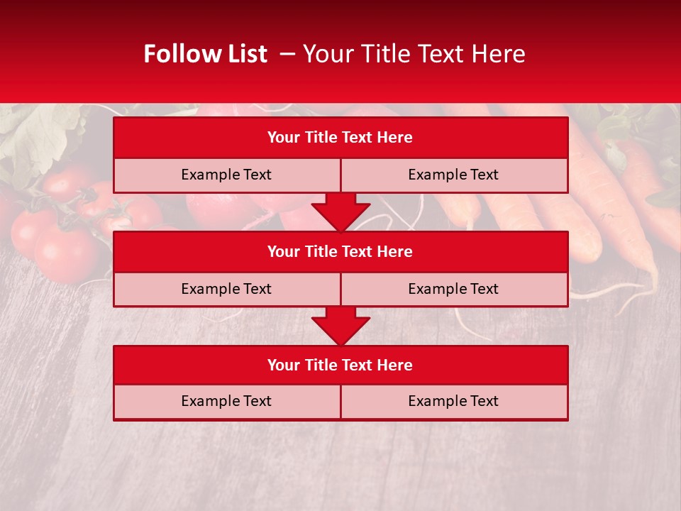 A Wooden Table Topped With Lots Of Vegetables PowerPoint Template