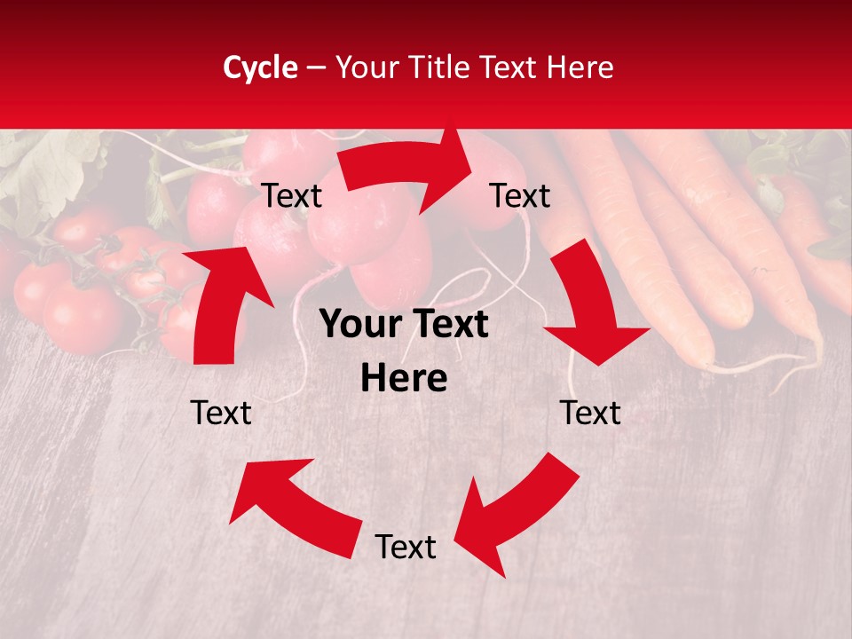A Wooden Table Topped With Lots Of Vegetables PowerPoint Template