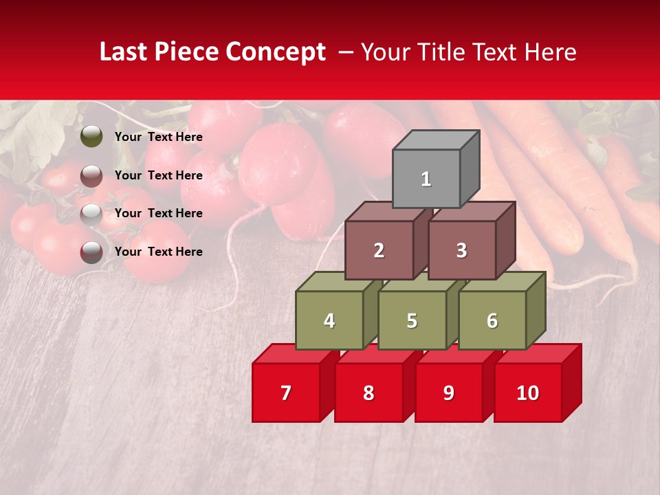 A Wooden Table Topped With Lots Of Vegetables PowerPoint Template