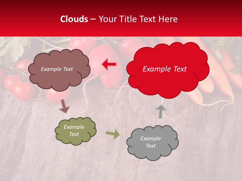 A Wooden Table Topped With Lots Of Vegetables PowerPoint Template