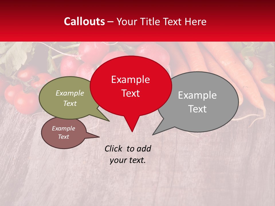 A Wooden Table Topped With Lots Of Vegetables PowerPoint Template