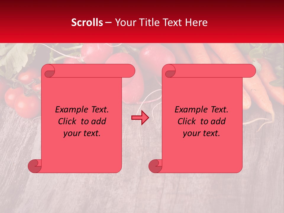 A Wooden Table Topped With Lots Of Vegetables PowerPoint Template